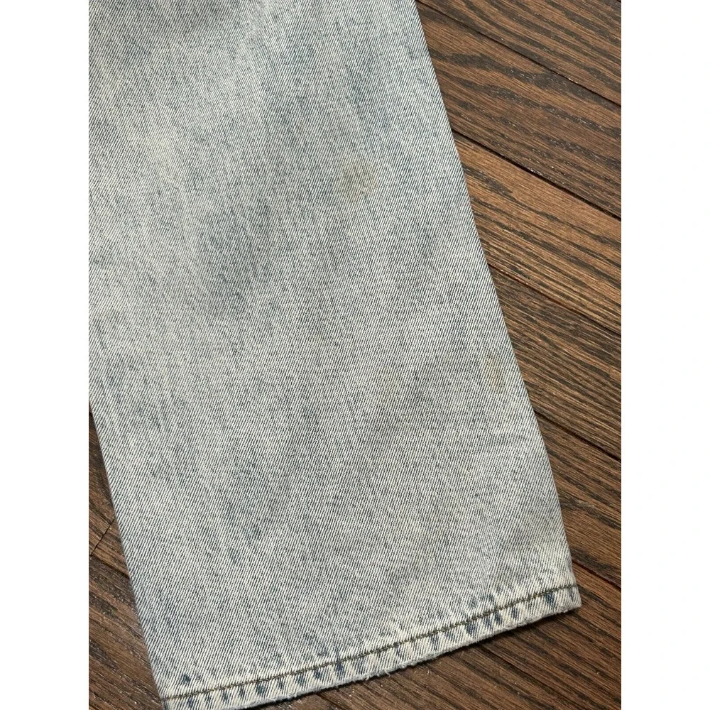 Pistola Womens Blue Light Wash High Rise Distressed Denim Straight Jeans Size 26
